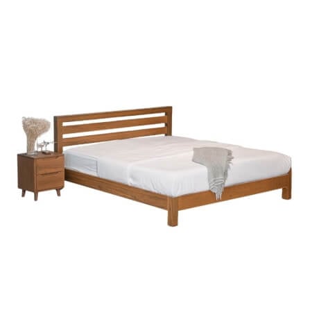 เตียงนอนไม้สัก 5 ฟุต SIGNATURE ONCE รุ่น SO - 010 สีทีค_0